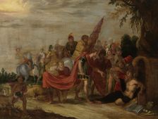 Alexander and Diogenes, 17th century. Creator: Anon