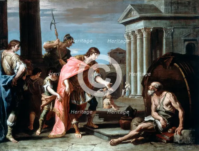 'Alexander and Diogenes', late 17th-early 18th century.  Artist: Sebastiano Ricci