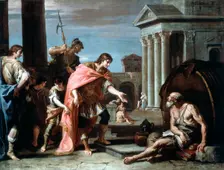 Alexander and Diogenes late 17th-early 18th century. Artist: Sebastiano Ricci