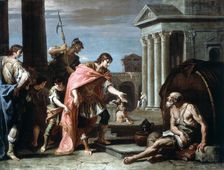Alexander and Diogenes late 17th-early 18th century. Artist: Sebastiano Ricci