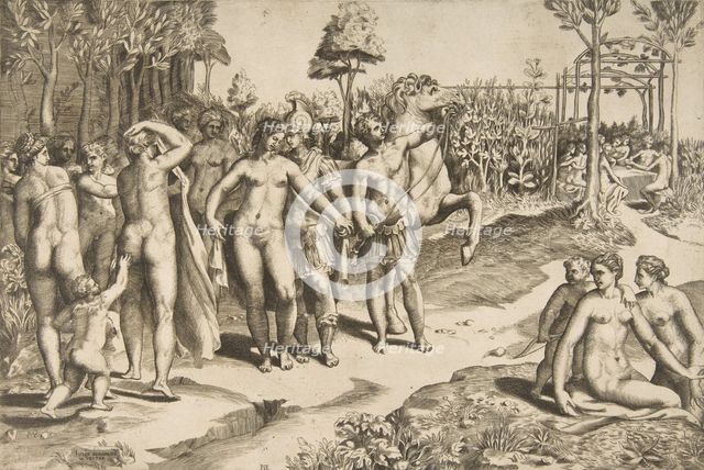 Alexander and Roxana, 1531-76. Creator: Giulio Bonasone.