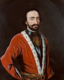 Alexander Bagratio, Prince of Georgia, Commander of the Russian Artillery, c17th century. Creator: Martin Mytens the elder