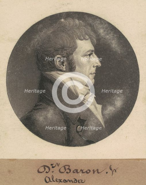 Alexander Baron, Jr., 1809. Creator: Charles Balthazar Julien Févret de Saint-Mémin.