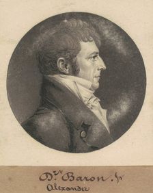 Alexander Baron, Jr., 1809. Creator: Charles Balthazar Julien Févret de Saint-Mémin