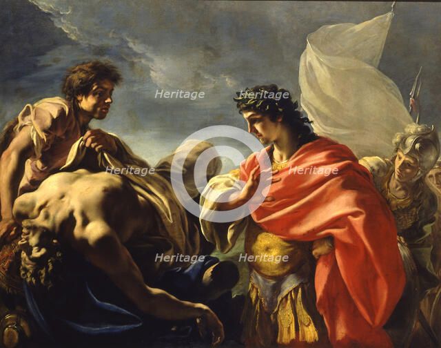 Alexander before the Dead Body of Darius, um 1700.
