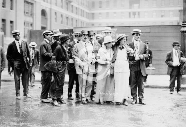 Alexander Berkman, Becky Edelson, Louise Berger, 1914. Creator: Bain News Service.