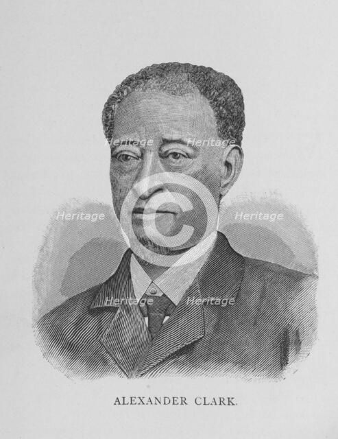 Alexander Clark, 1887. Creator: Unknown.