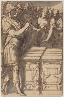 Alexander Consecrating the Altars for the Twelve Olympian Gods, 1545/1547. Creator: Perino del Vaga