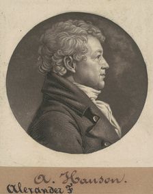 Alexander Contee Hanson, 1804. Creator: Charles Balthazar Julien Févret de Saint-Mémin