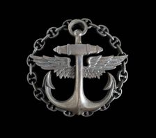 Alexander de Seversky Navy Aero School badge. Creator: Unknown