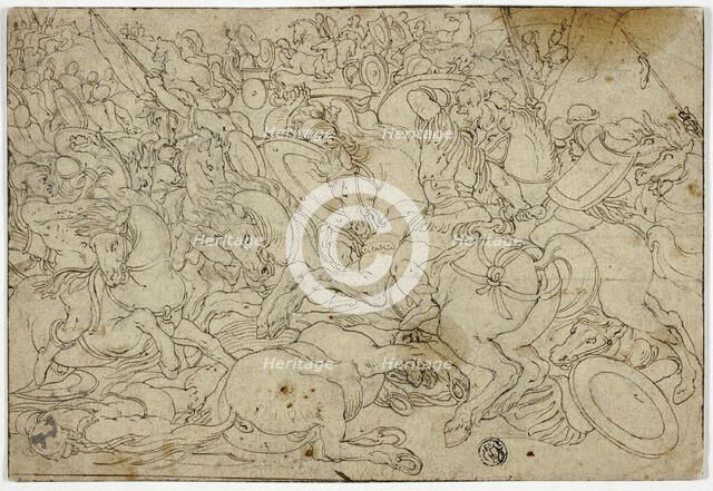 Alexander Defeating Darius at Battle of Issus, n.d. Creator: Unknown.