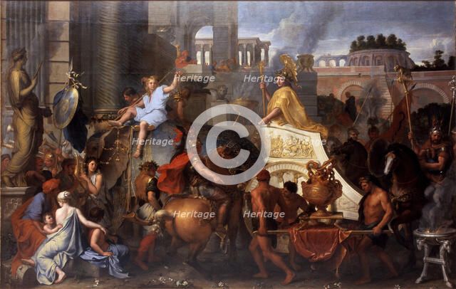 Alexander Entering Babylon (The Triumph of Alexander the Great). Artist: Le Brun, Charles (1619-1690)
