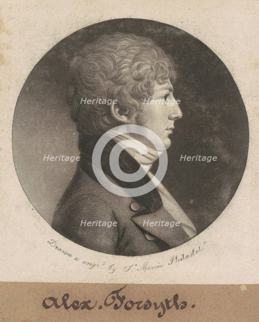 Alexander Forsyth, 1802. Creator: Charles Balthazar Julien Févret de Saint-Mémin.