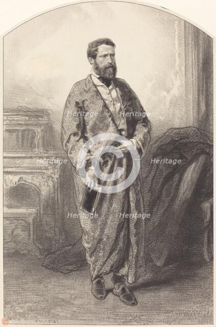 Alexander Gabriel Descamps, 1853. Creator: Paul Gavarni.