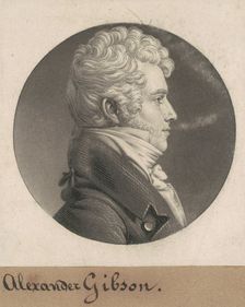 Alexander Gibson, 1808. Creator: Charles Balthazar Julien Févret de Saint-Mémin