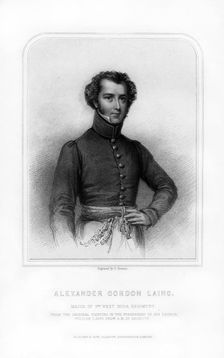 Alexander Gordon Laing, Scottish explorer, (1870).Artist: S Freeman