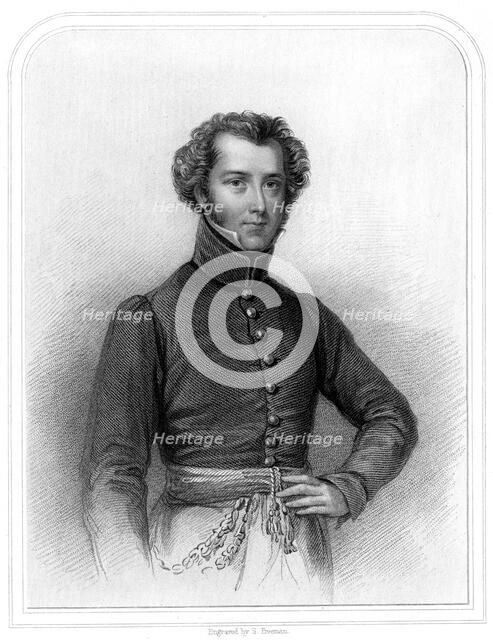 Alexander Gordon Laing, Scottish explorer of Western Africa, 1870. Artist: Unknown