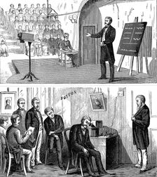 Alexander Graham Bell (1847-1922), Scottish-born American inventor, 1877 (1890)