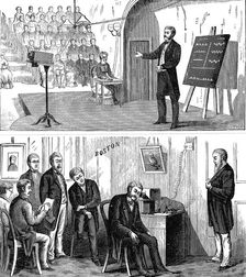 Alexander Graham Bell (1847-1922), Scottish-born American inventor, 1877 (1890)