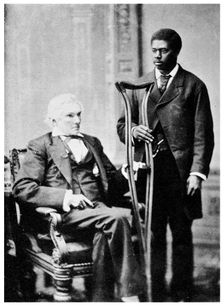 Alexander H Stephens, American politician, and a servant, c1870s (1955)