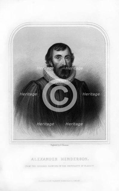 Alexander Henderson, Scottish theologian, (1870).Artist: S Freeman