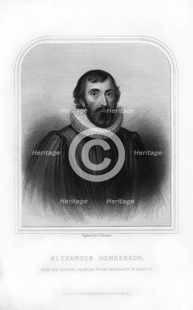 Alexander Henderson, Scottish theologian, (1870).Artist: S Freeman