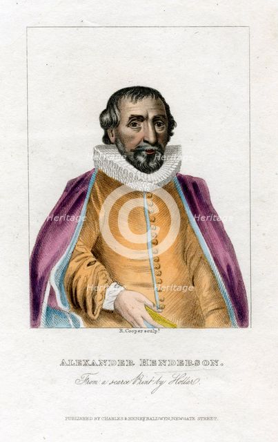 Alexander Henderson, Scottish theologian, (early 19th century).Artist: R Cooper