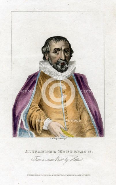 Alexander Henderson, Scottish theologian, (early 19th century).Artist: R Cooper