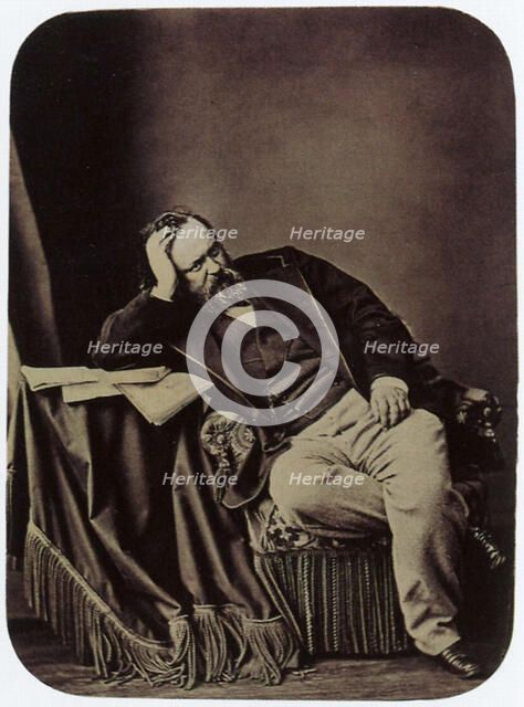 Alexander Herzen, Russian writer and thinker, 1861. Artist: Sergei Levitsky