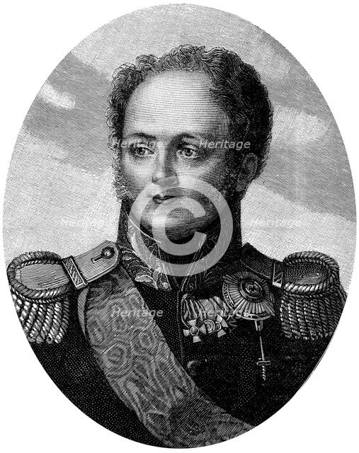 Alexander I (1777-1825), Tsar of Russia from 1801, in military uniform. Artist: Unknown