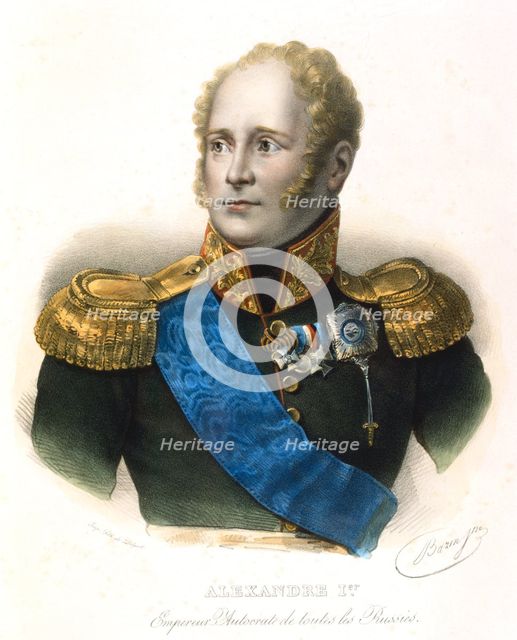 Alexander I, Tsar of Russia, c1801-1825. Artist: Unknown