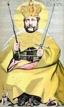 Alexander II (1818-1881), Tsar of Russia from 1855, 1869. Artist: Coide