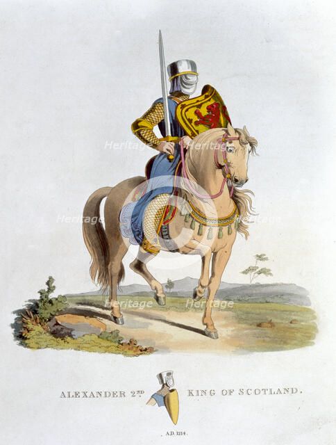 Alexander II, King of Scotland, (1824). Artist: Unknown