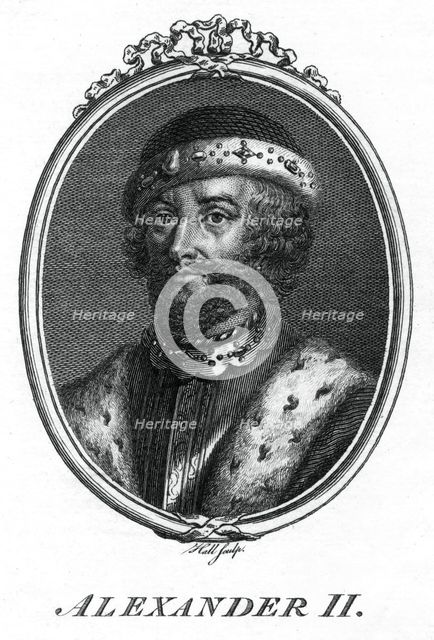 Alexander II, King of Scotland.Artist: Hall