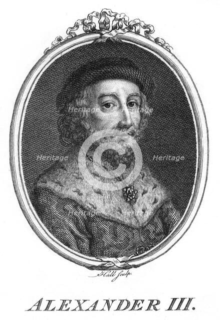 Alexander III, King of Scotland.Artist: Hall