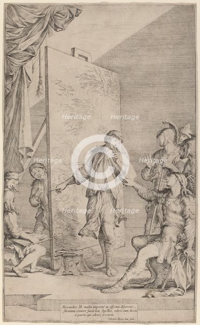 Alexander in the Studio of Apelles, c. 1662. Creator: Salvator Rosa.