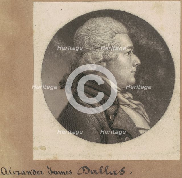 Alexander James Dallas, 1801-1803. Creator: Charles Balthazar Julien Févret de Saint-Mémin.