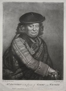 Alexander Jonston in the character of Gibby in "The Wonder", 1774. Creator: Joseph I Saunders (British)