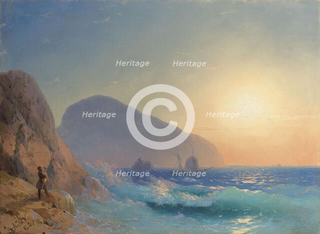 Alexander Pushkin in the Crimea. Creator: Aivazovsky, Ivan Konstantinovich (1817-1900).