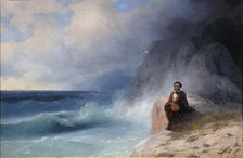 Alexander Pushkin on the Black Sea, 1868. Creator: Aivazovsky, Ivan Konstantinovich (1817-1900)