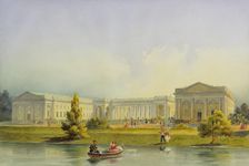 Alexander Palace in Tsarskoye Selo, 1847. Creator: Alexey Gornostaev