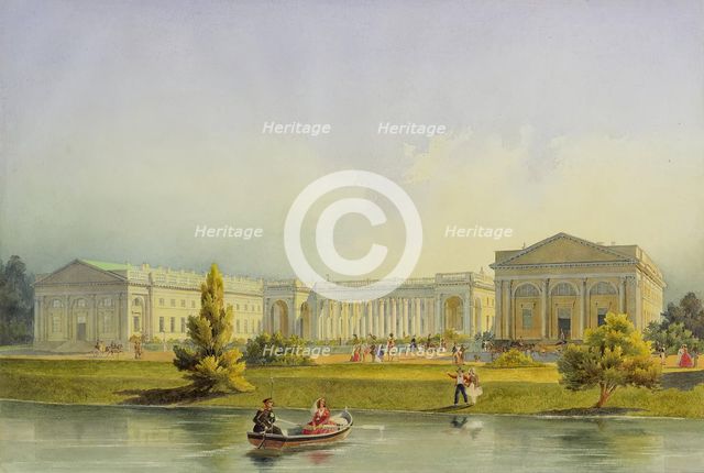 Alexander Palace in Tsarskoye Selo, 1847. Creator: Alexey Gornostaev.