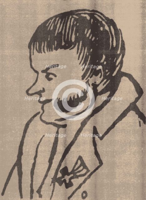 Alexander Petrovich Kunitsyn (1783-1840) Detail of a caricature, 1816. Artist: Illichevsky, Alexey Demyanovich (1798-1837)