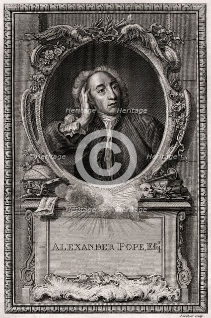 'Alexander Pope', 1774. Artist: J Collyer