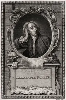 Alexander Pope 1774. Artist: J Collyer
