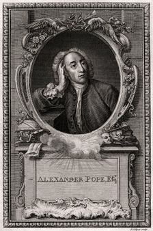 Alexander Pope 1774. Artist: J Collyer