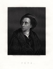 Alexander Pope, English poet, 19th century. Artist: Posselwhite