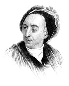 Alexander Pope, English poet of the early eighteenth century, (c1850)