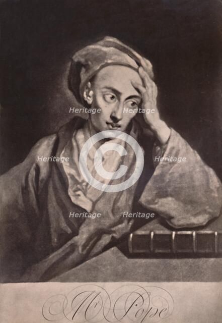 Alexander Pope, English poet and satirist, c1732 (1894). Artist: George White.
