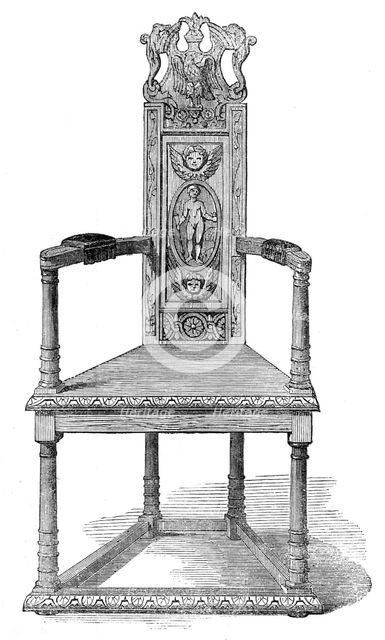 Alexander Pope's Chair, 1862. Creator: Unknown.